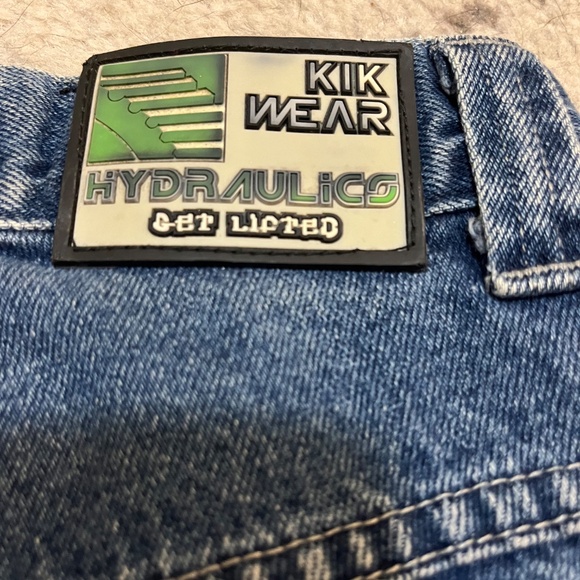 28 inch waist 90s Kik Wear Hydraulics Raver Jeans - Picture 3 of 6